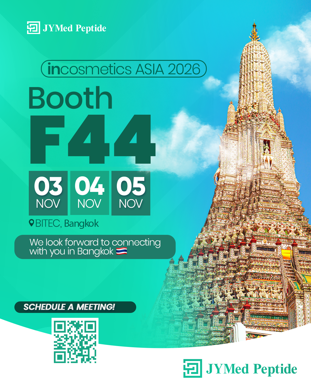 lQLPIt3WfSP9N1XNBUbNBDiwydzOegmfLOsKnlxWJCdJAA_1080_1350 YMed Peptide CPHI Frankfurt 2025 booth announcement with event details: Booth 11.1D87, 28–30 October 2025, Messe Frankfurt, Germany.
